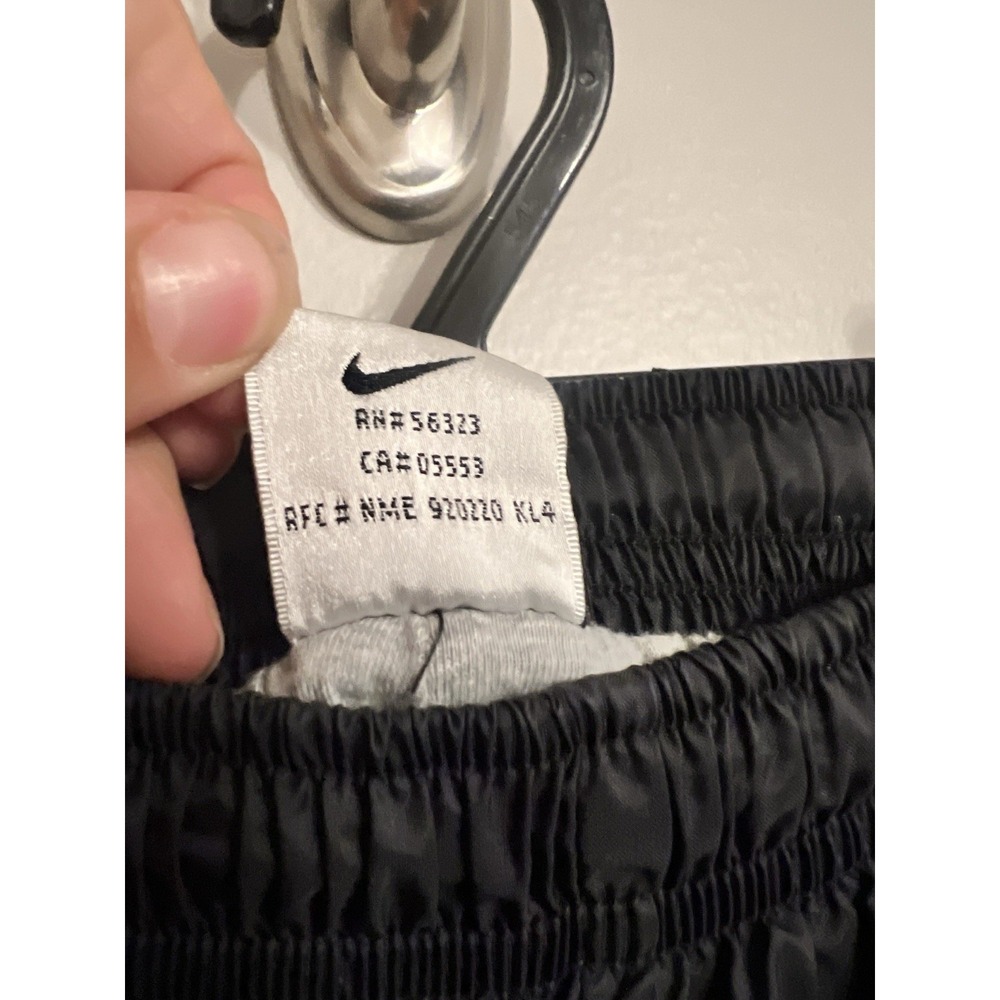 Vintage Nike Track Pants Men XL Black Windbreaker 90s Athletic Joggers Lined - Picture 5 of 9